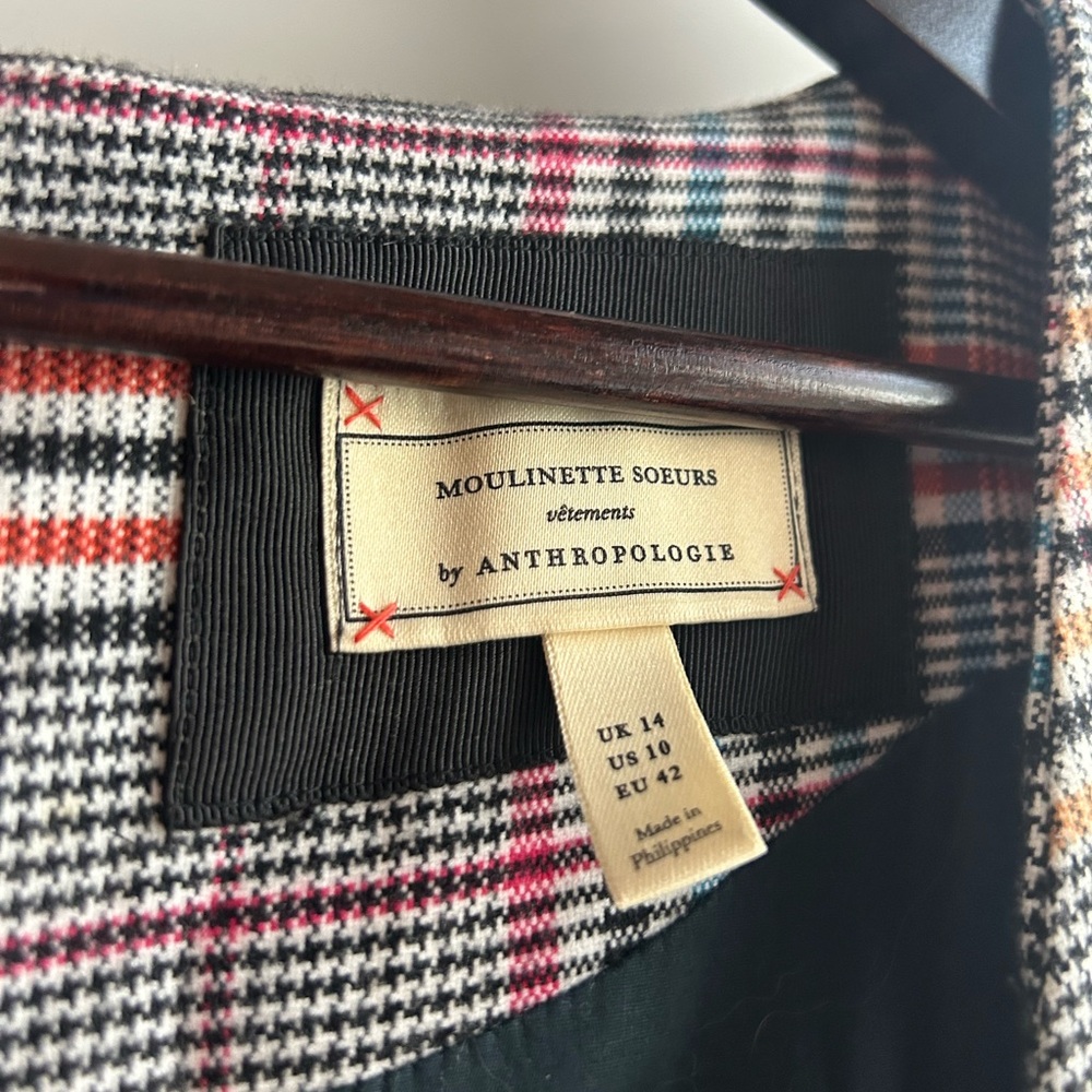 Moulinette Soeurs by Anthropologie Multicolor Plaid Dress